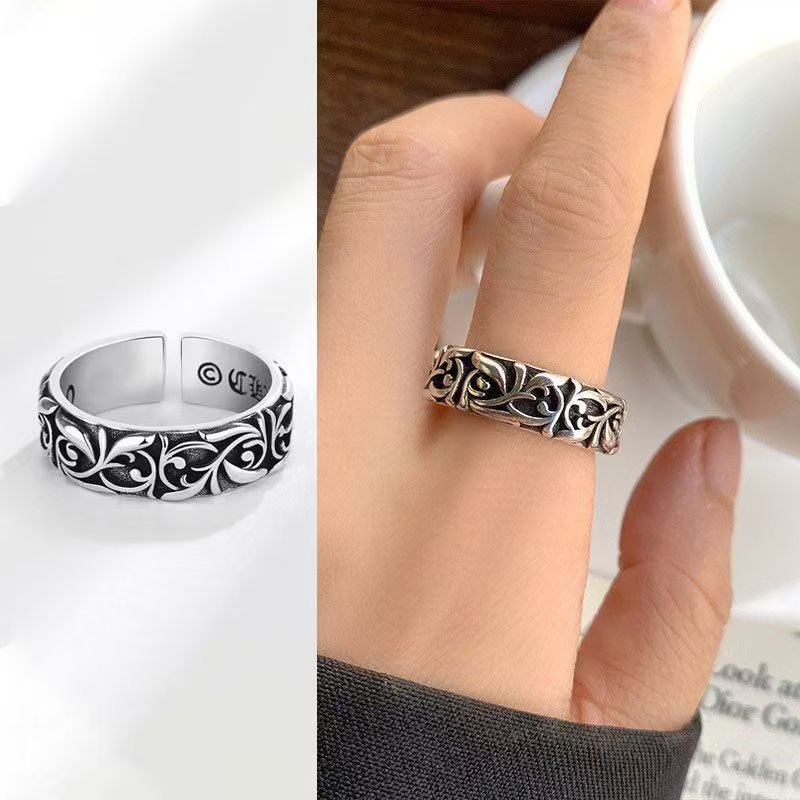 Chrome Hearts Ring - Retro Eternal Vine Rings Silver Color
