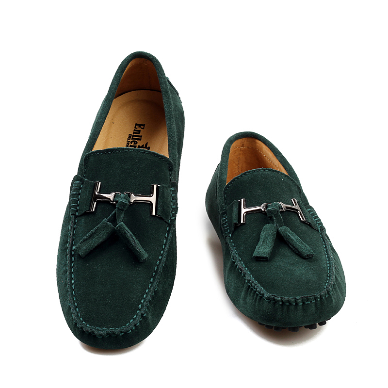 Streetwear Brand Luxury - Men Loafers Spring Summer Suede Leather