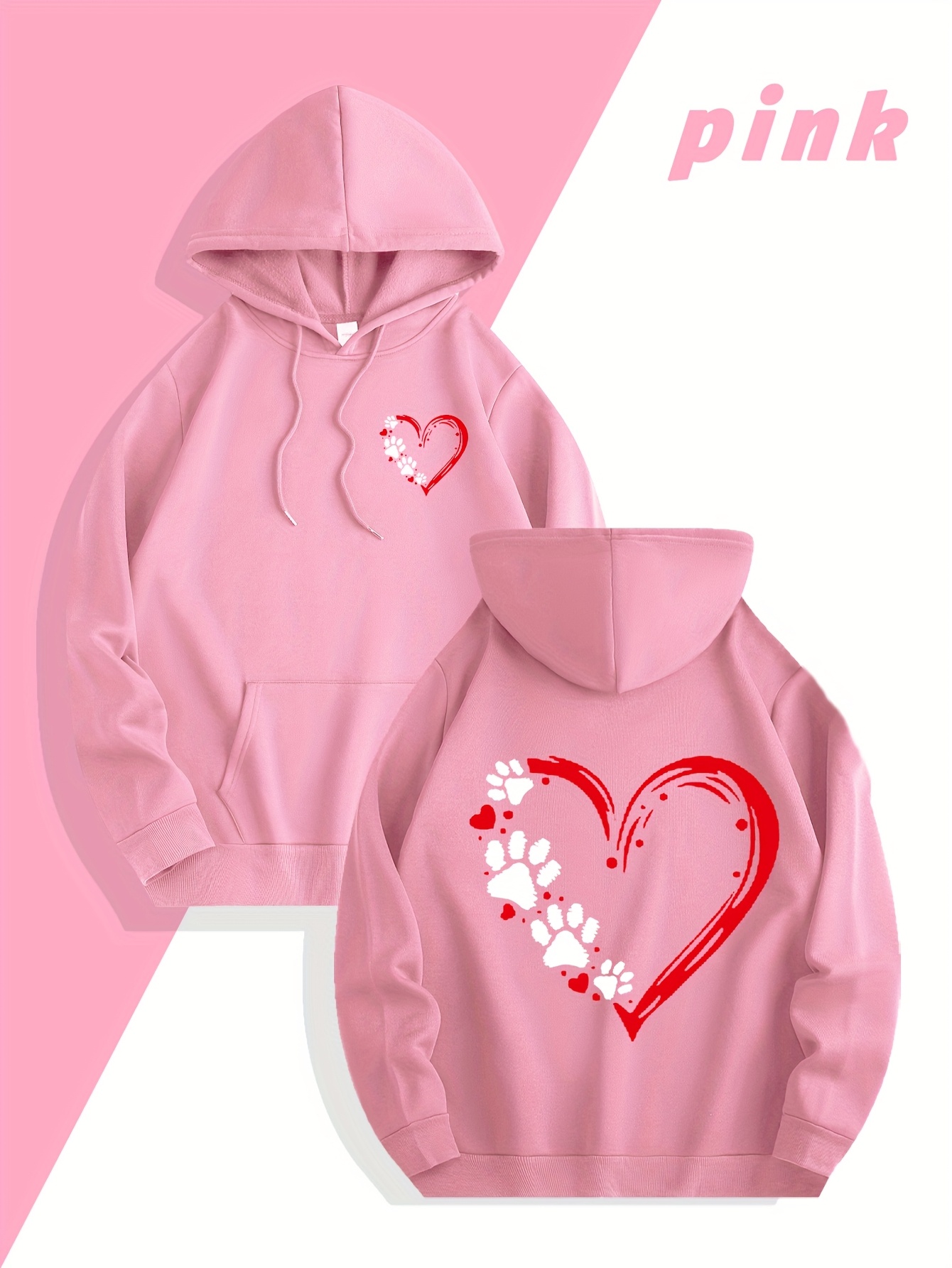 Streetwear Brand Heart - Autumn/Winter Streetwear Brand Heart Print Men's
