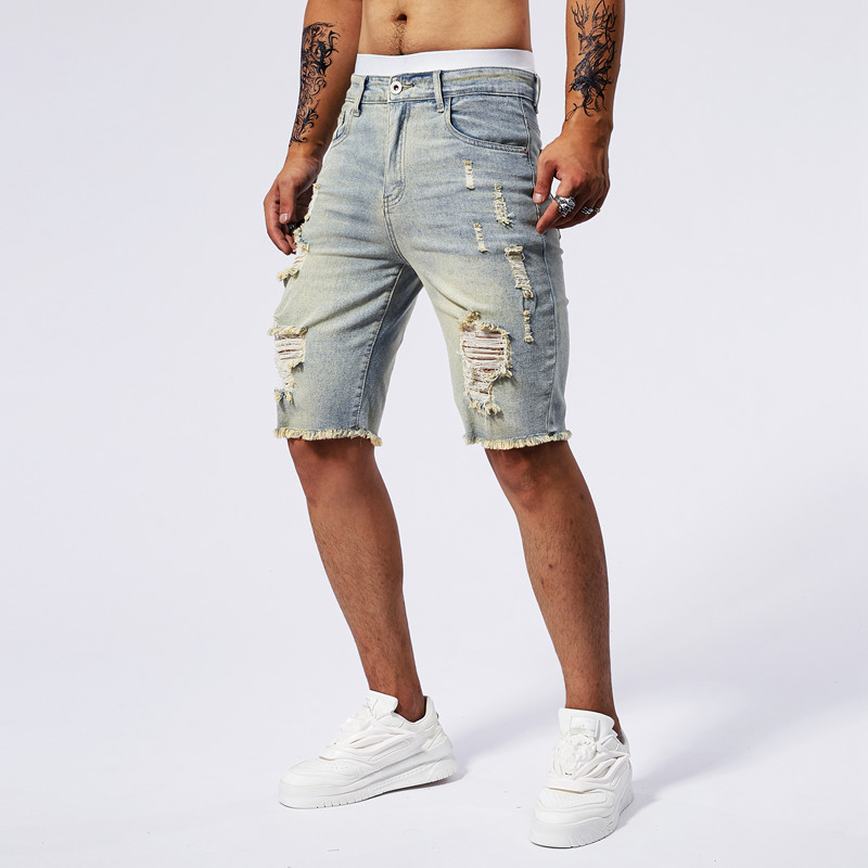 2025 Summer New Men's Ripped D - Streetwear Brand Vintage review and price