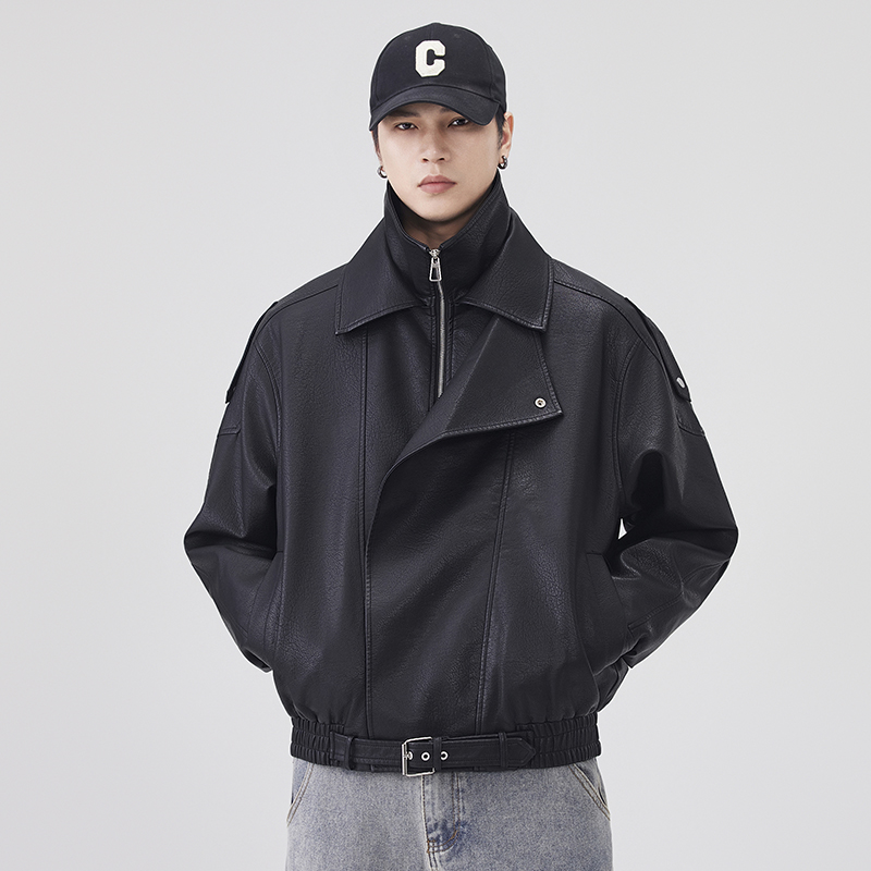Autumn Winter Leather Jacket M - Streetwear Brand Vintage review and price