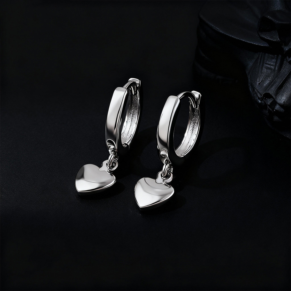925 Sterling Silver Heart Stud - Chrome Hearts Ring review and price