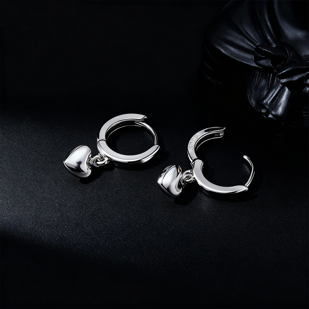 925 Sterling Silver Heart Stud - Chrome Hearts Ring review and price