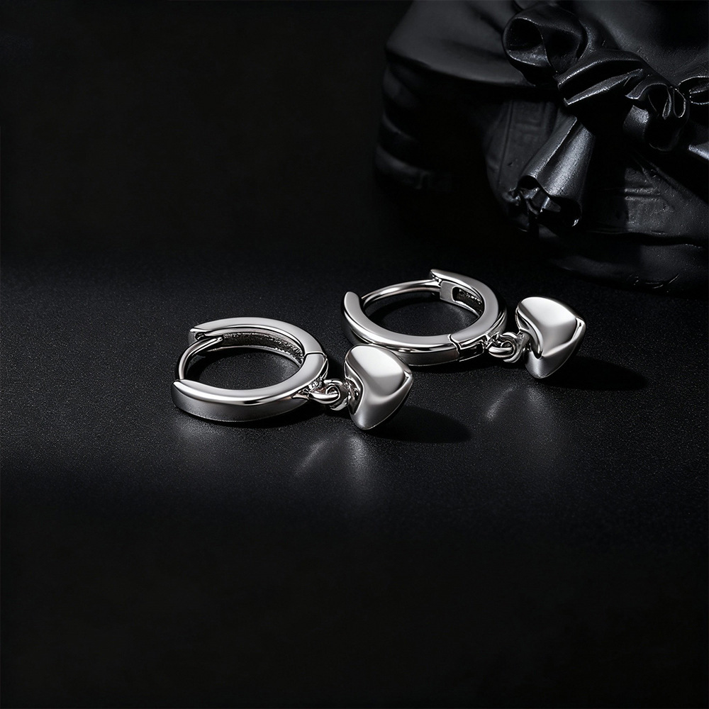 925 Sterling Silver Heart Stud - Chrome Hearts Ring review and price