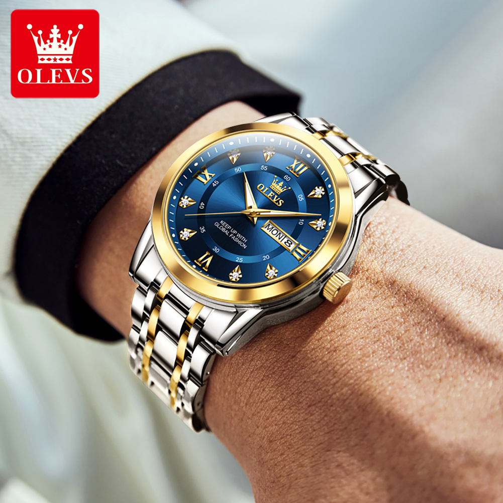 OLEVS Brand Fashion men's watc - Streetwear Brand Luxury review and price