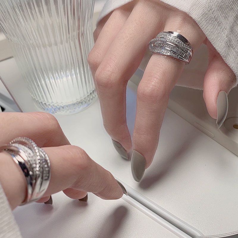 2025 New Silver Color Rhinesto - Chrome Hearts Ring review and price