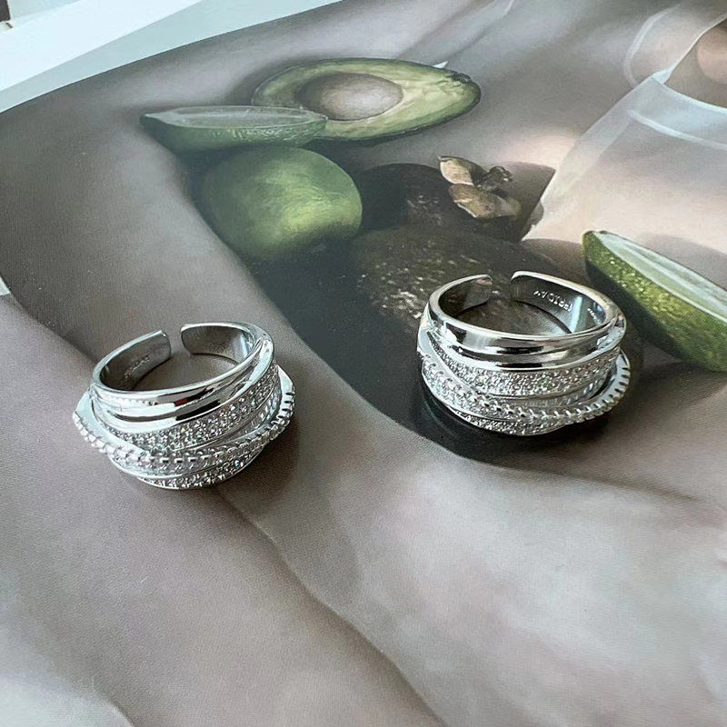2025 New Silver Color Rhinesto - Chrome Hearts Ring review and price