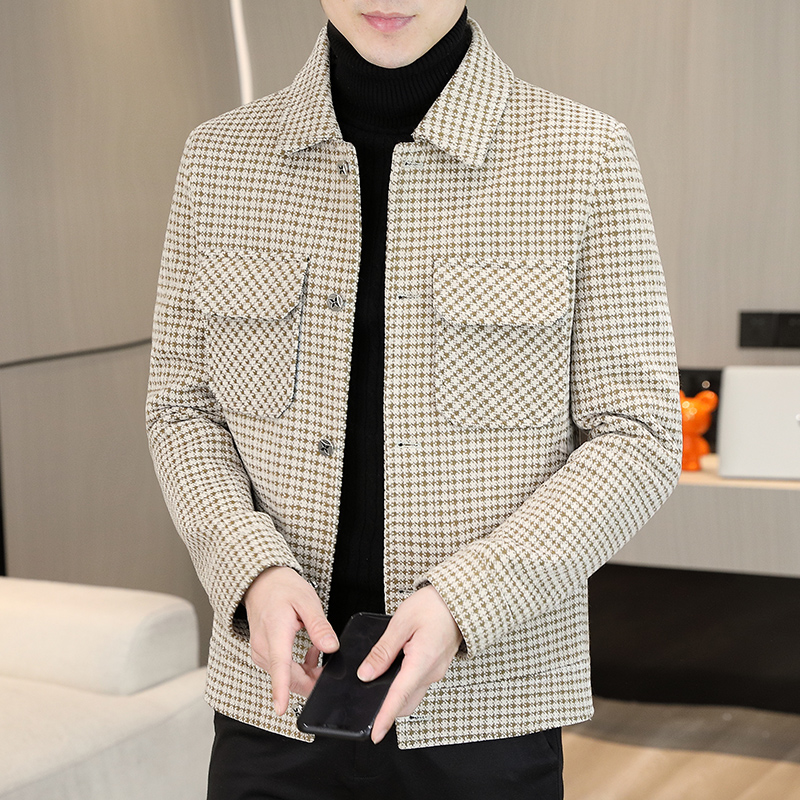 Brand Winter Plaid Woolen Jack - Streetwear Brand Fashion review and price