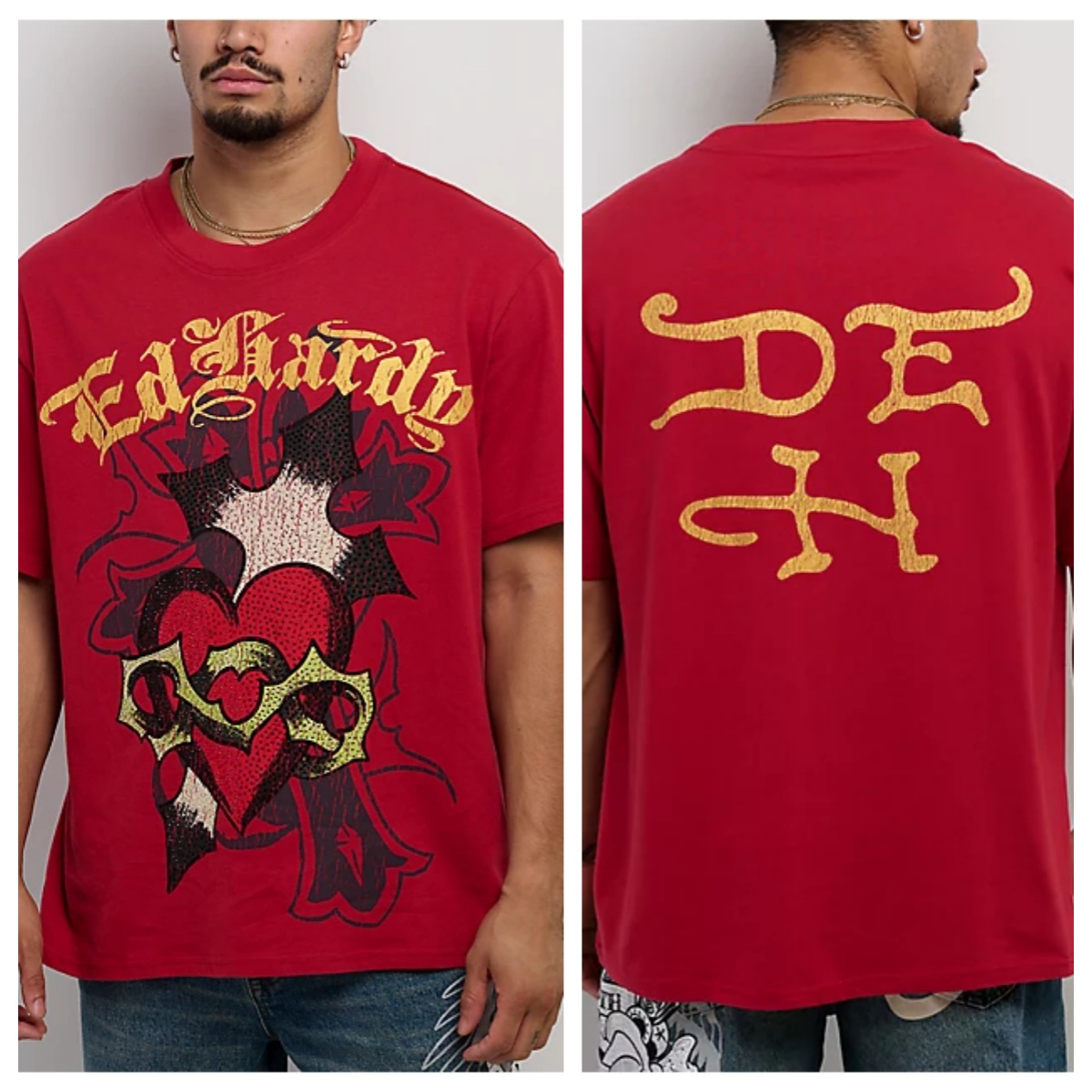 Sacred Heart Red Ed Tattoo Art - Streetwear Brand Heart review and price