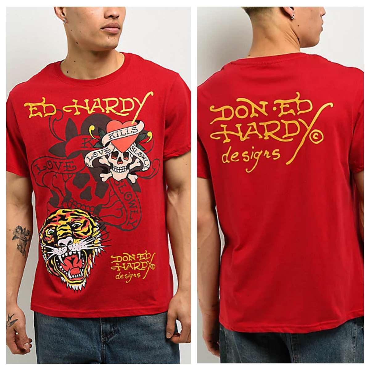 Sacred Heart Red Ed Tattoo Art - Streetwear Brand Heart review and price