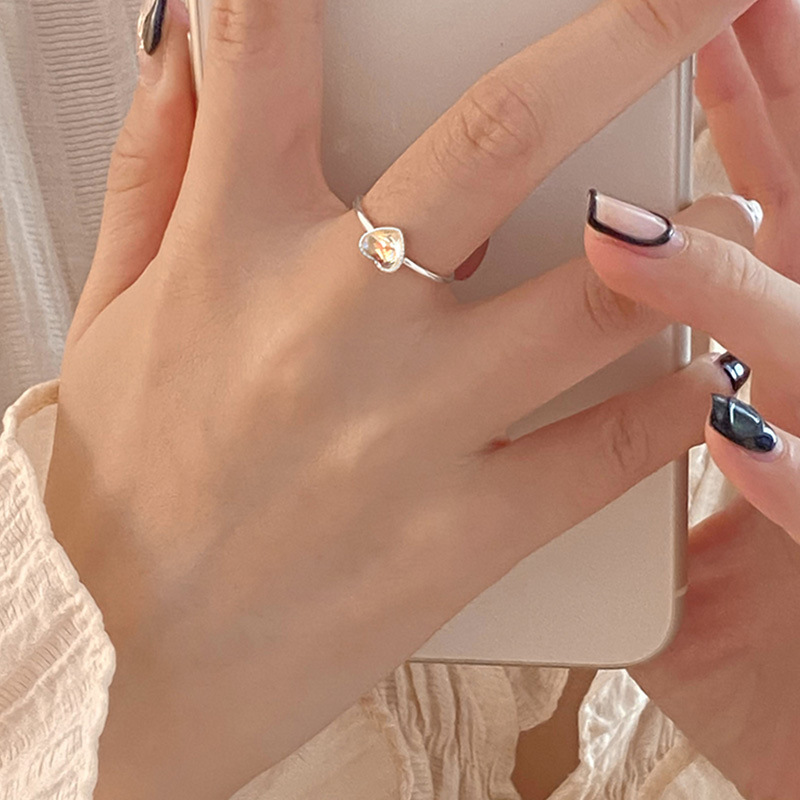 925 Sterling Silver Heart Zirc - Chrome Hearts Ring review and price