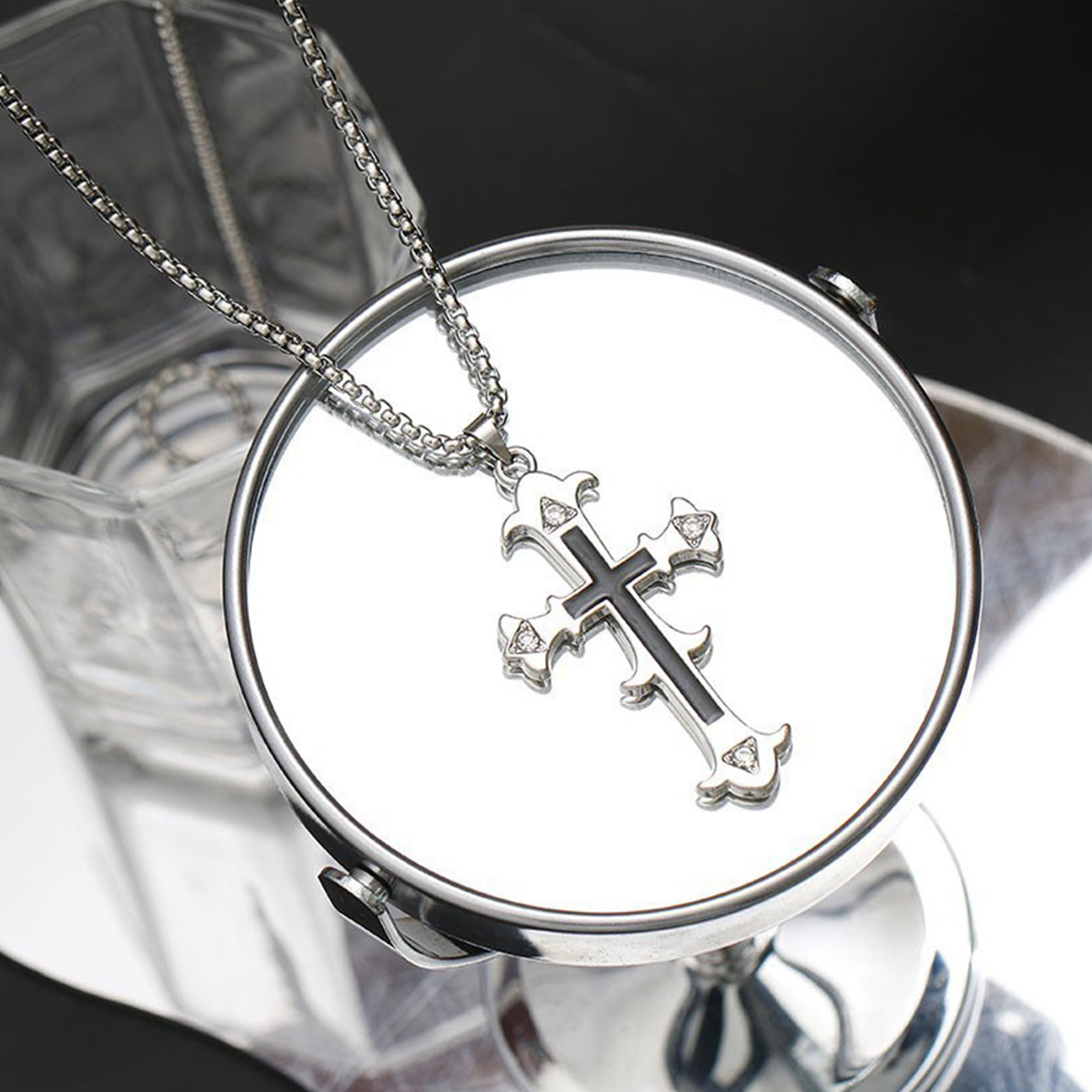 Cross pendant necklace chrome  - Chrome Hearts Ring review and price