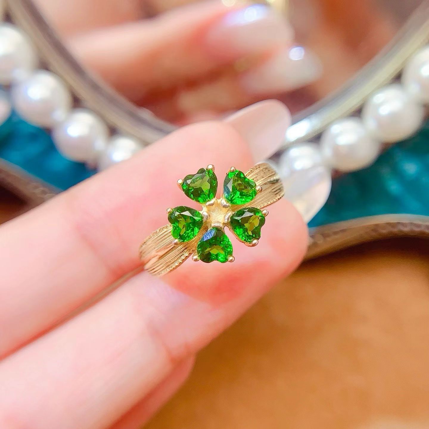 Natural Chrome Diopside Ring w - Chrome Hearts Ring review and price
