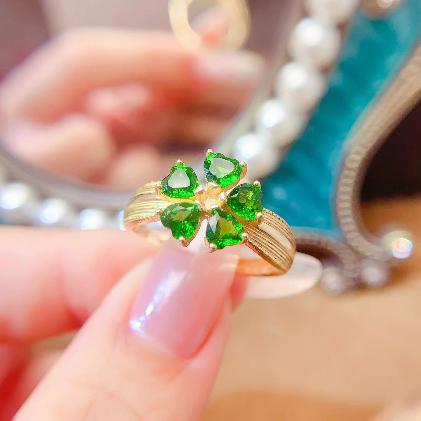 Natural Chrome Diopside Ring w - Chrome Hearts Ring review and price