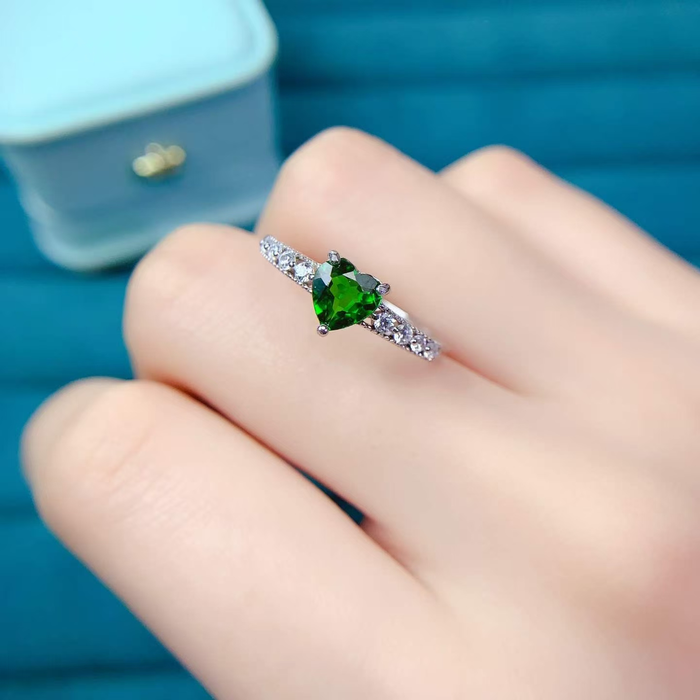 Pure 925 Silver Gemstone Ring  - Chrome Hearts Ring review and price